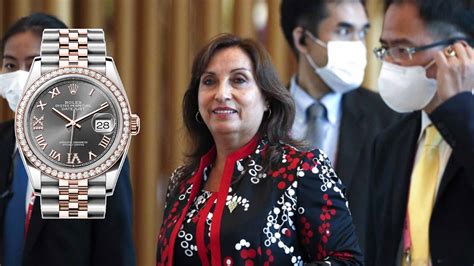 los rolex de dina boluarte|dina boluarte y rolex.